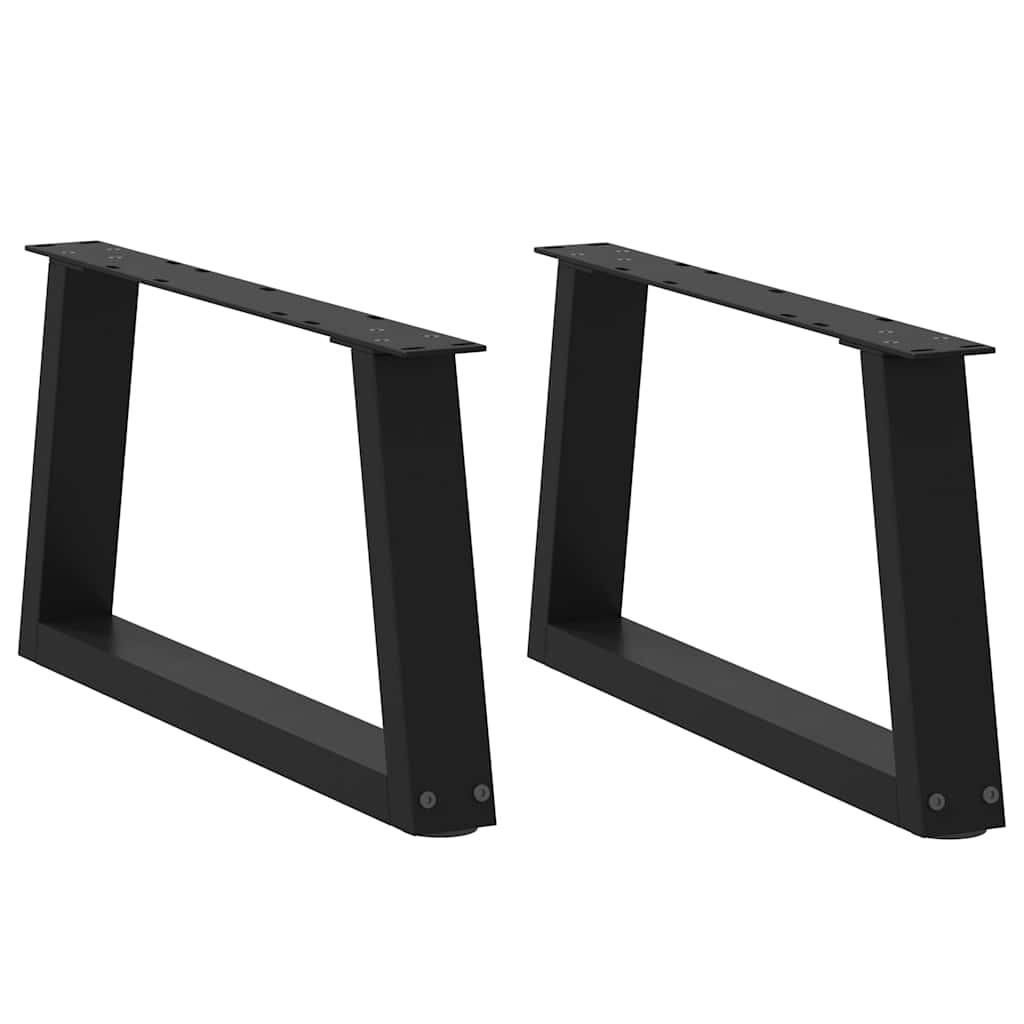 Coffee Table Legs V-Shape 2 Pcs Steel