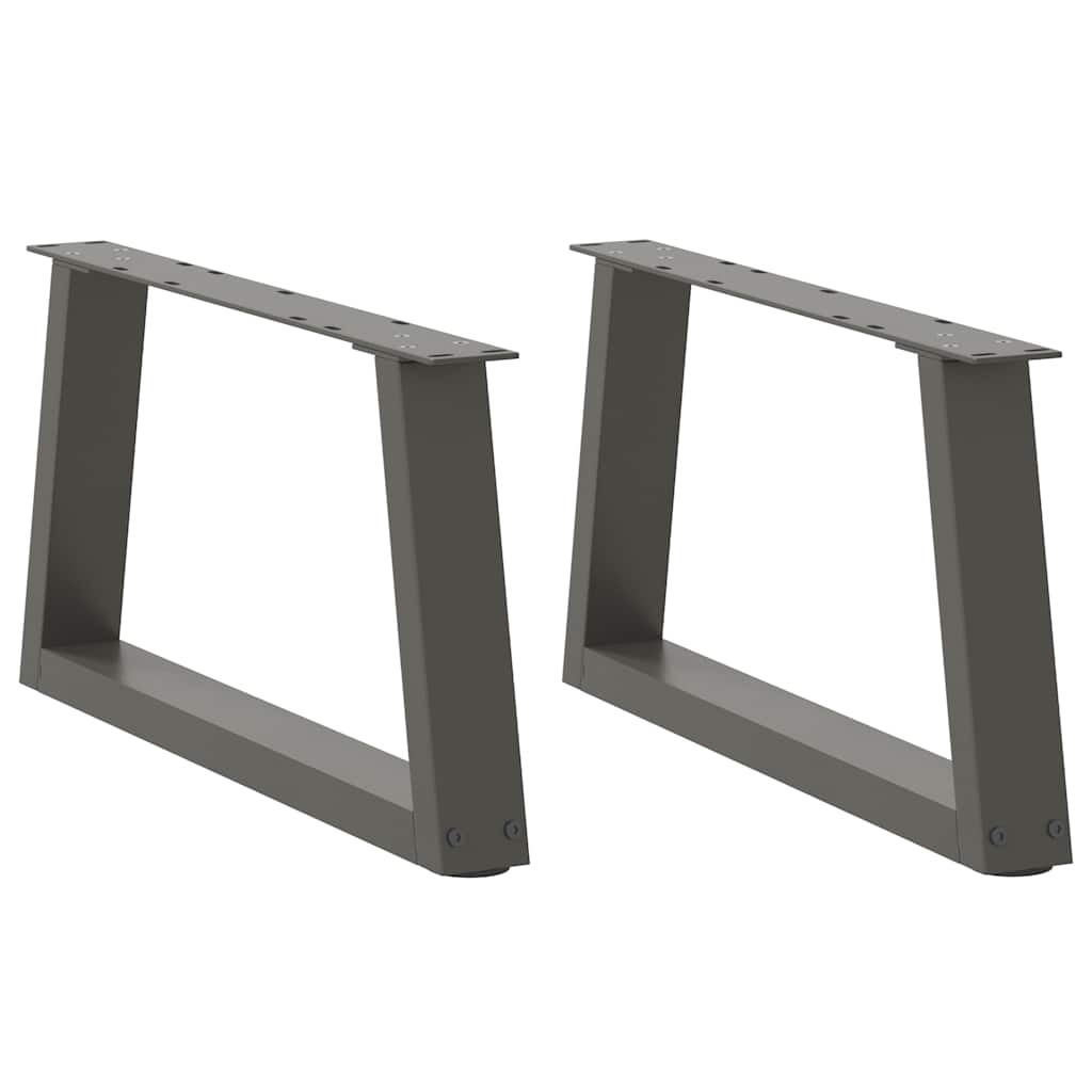 Coffee Table Legs V-Shape 2 Pcs Steel