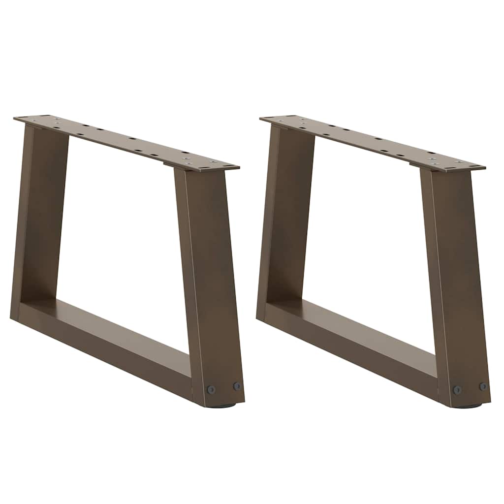 Coffee Table Legs V-Shape 2 Pcs Steel