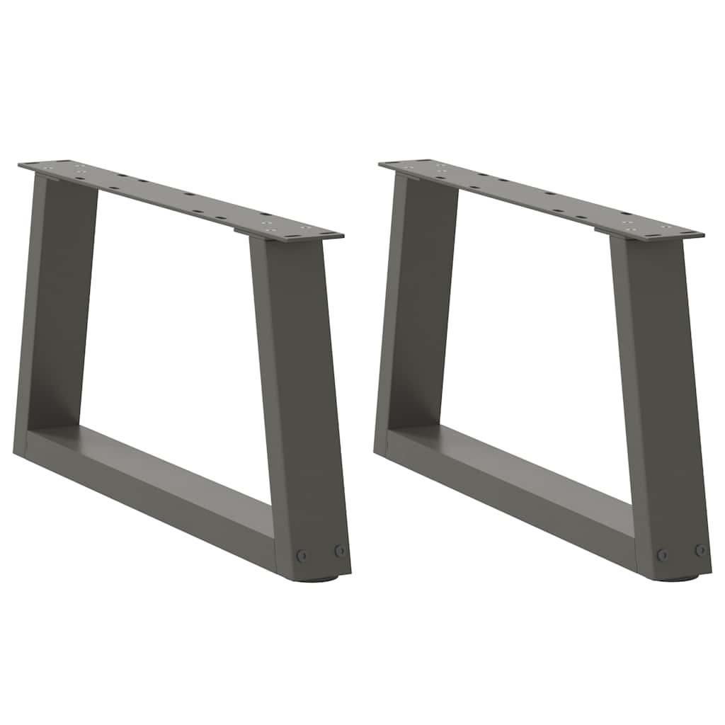 Coffee Table Legs V-Shape 2 Pcs Steel