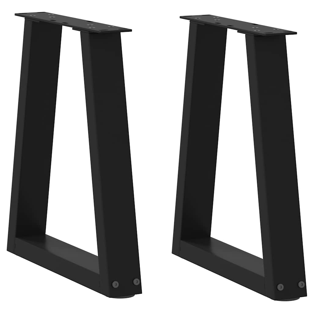 Coffee Table Legs V-Shape 2 Pcs Steel