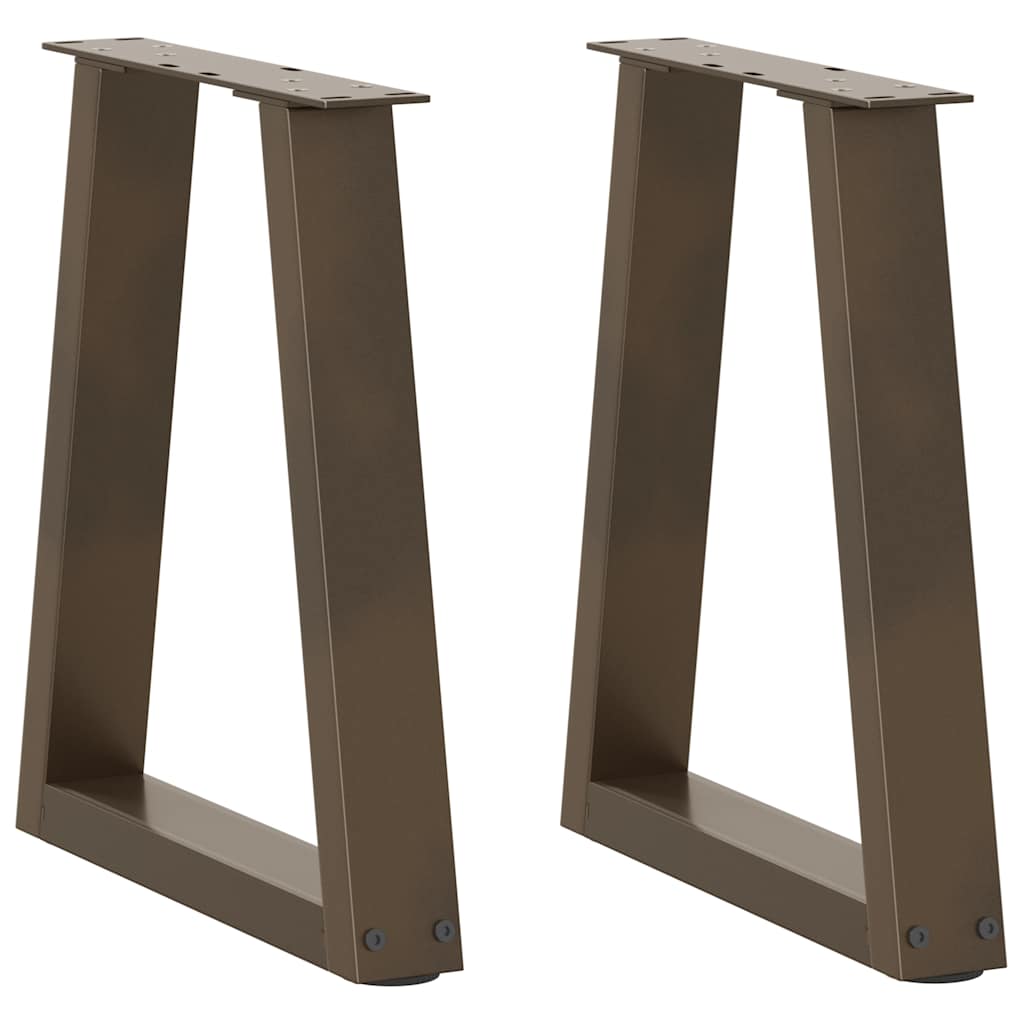 Coffee Table Legs V-Shape 2 Pcs Steel