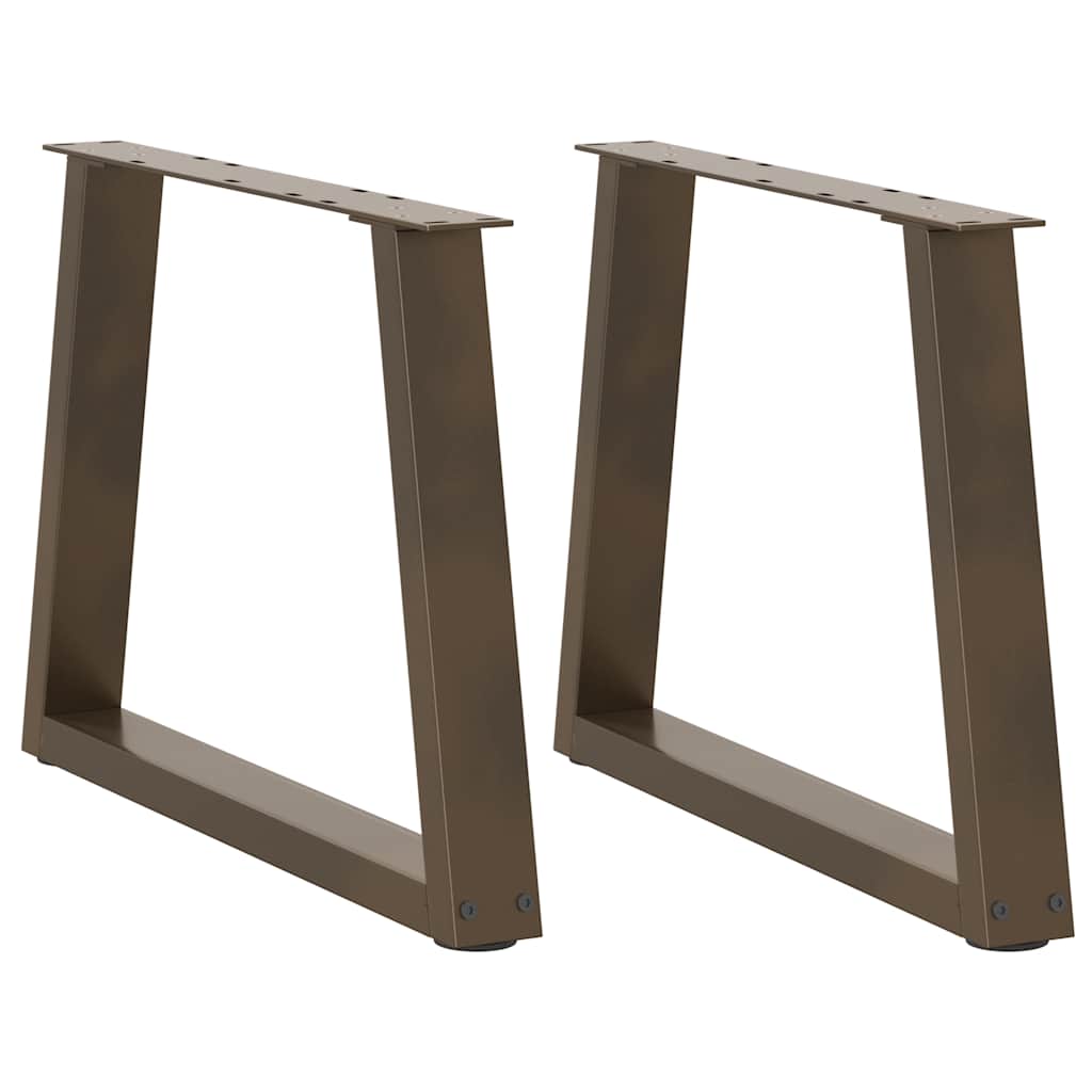 Coffee Table Legs V-Shape 2 Pcs Steel