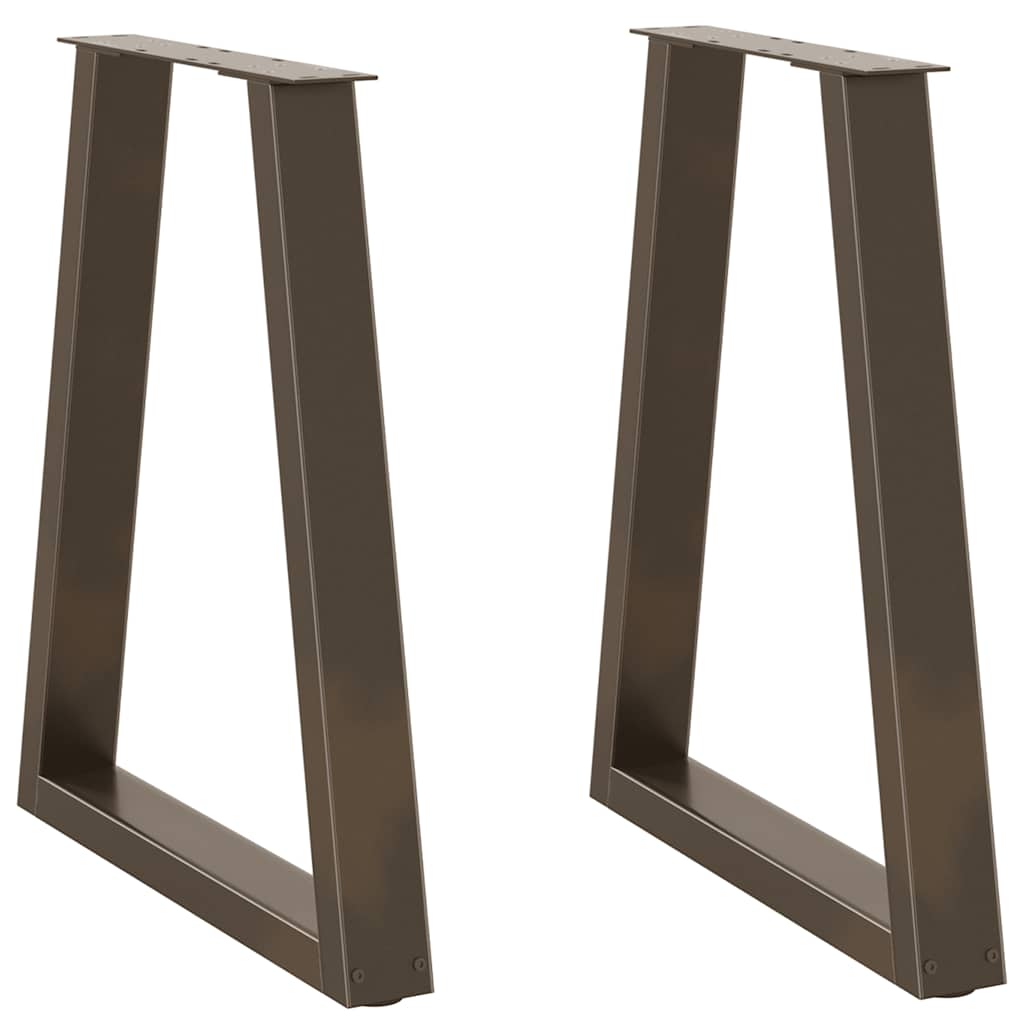 Coffee Table Legs V-Shape 2 Pcs Steel