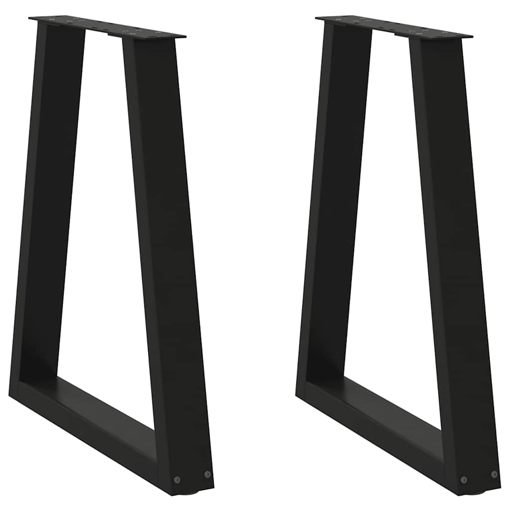 Coffee Table Legs V-Shape 2 Pcs Steel