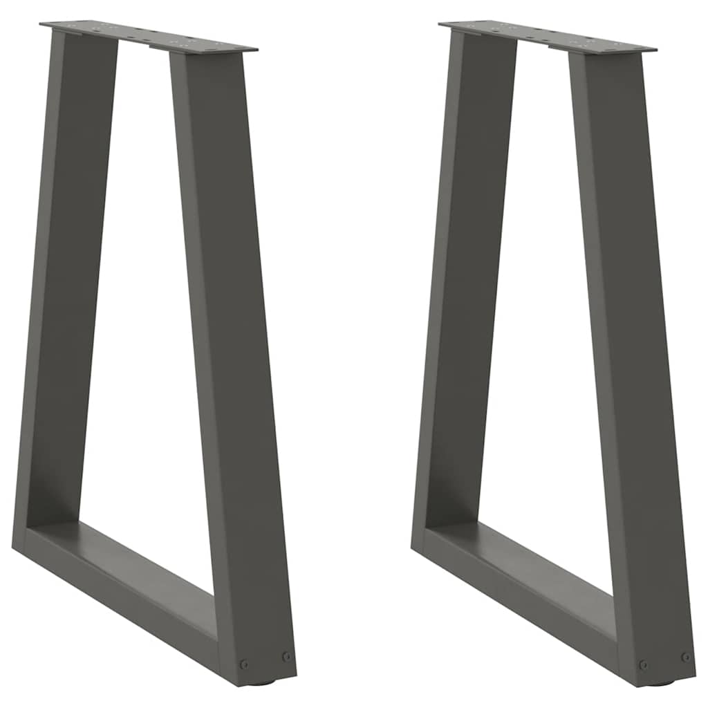Coffee Table Legs V-Shape 2 Pcs Steel