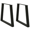 Coffee Table Legs V-Shape 2 Pcs Steel