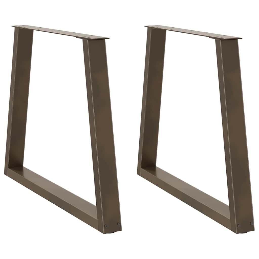 Coffee Table Legs V-Shape 2 Pcs Steel