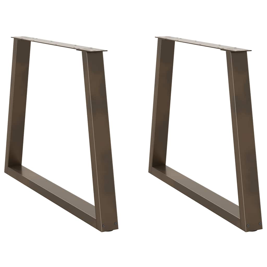 Coffee Table Legs V-Shape 2 Pcs Steel