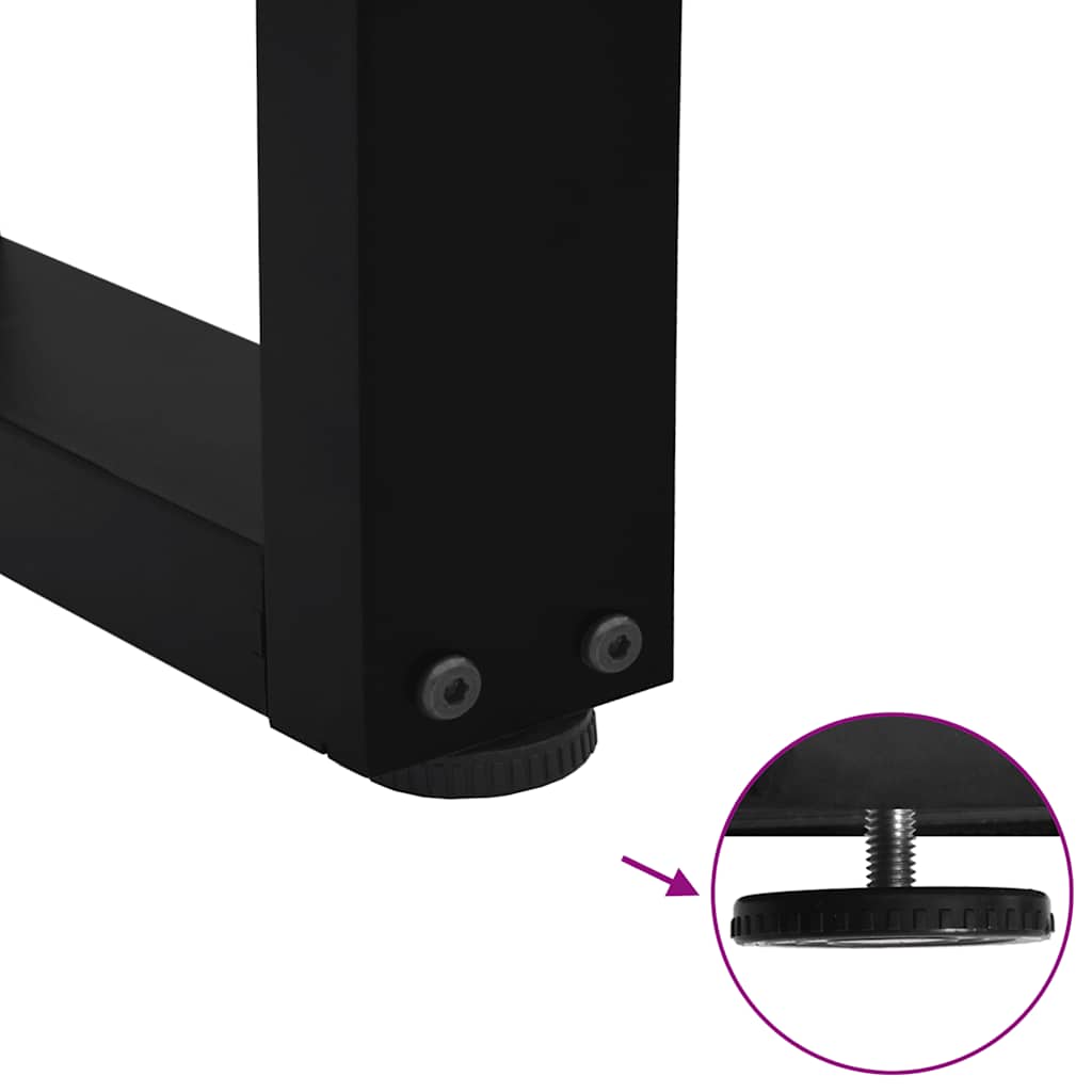 Coffee Table Legs V-Shape 2 Pcs Steel