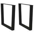 Coffee Table Legs V-Shape 2 Pcs Steel