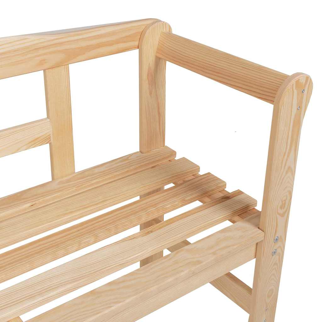 Outdoor Bench 119 X 44 X 76 Cm Solid Pine Wood