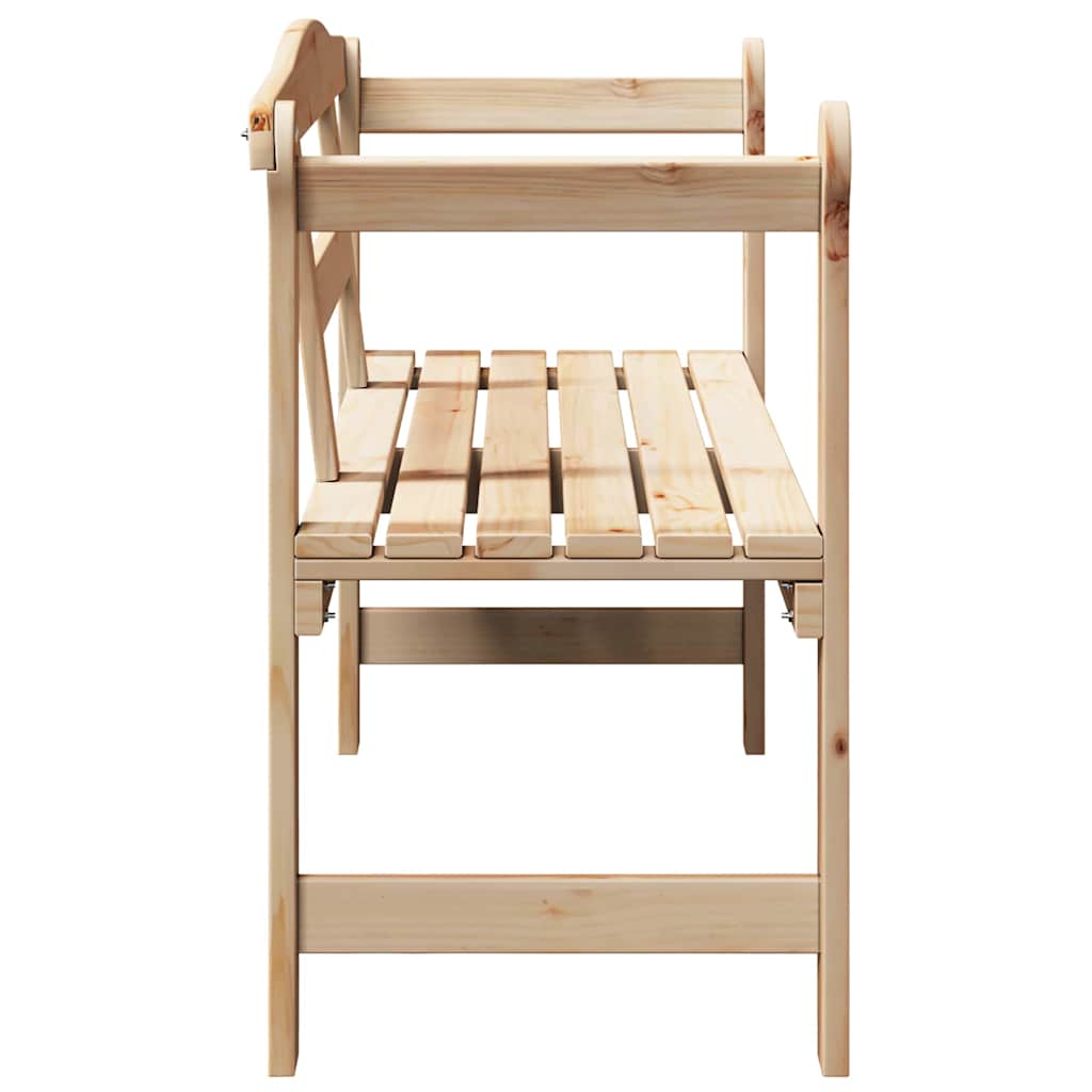 Outdoor Bench 119 X 44 X 76 Cm Solid Pine Wood