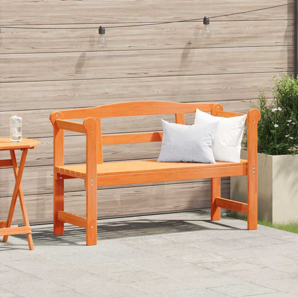 Outdoor Bench 119 X 44 X 76 Cm Solid Pine Wood