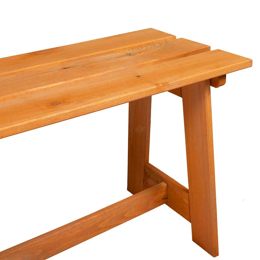 Outdoor Bench Brown 119 X 37 X 47 Cm Solid Pine Wood