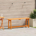 Outdoor Bench Brown 119 X 37 X 47 Cm Solid Pine Wood