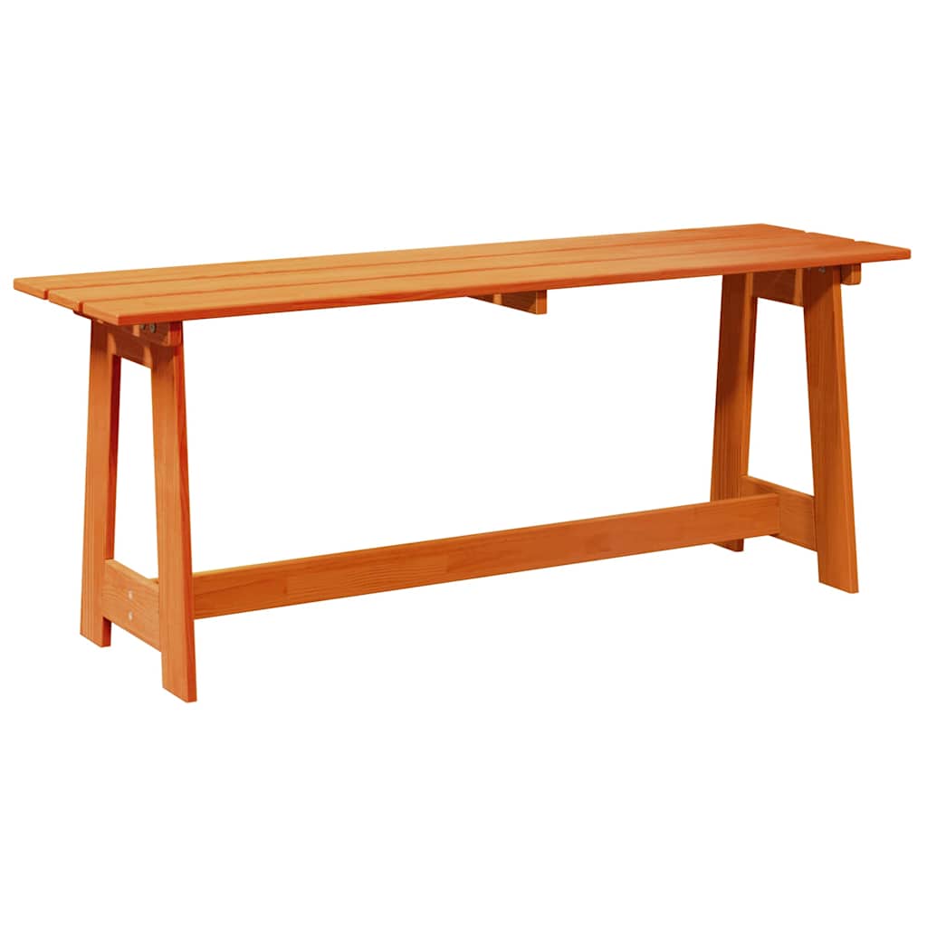 Outdoor Bench Brown 119 X 37 X 47 Cm Solid Pine Wood