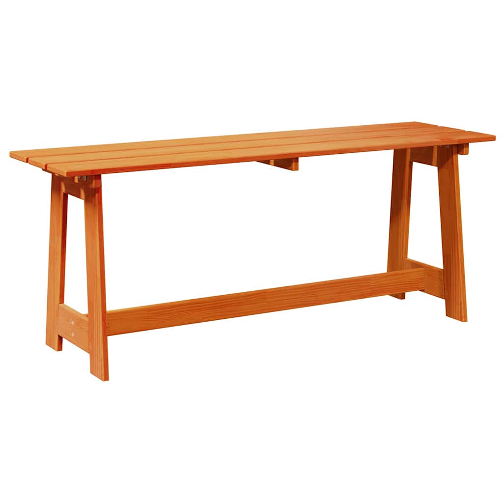 Outdoor Bench Brown 119 X 37 X 47 Cm Solid Pine Wood