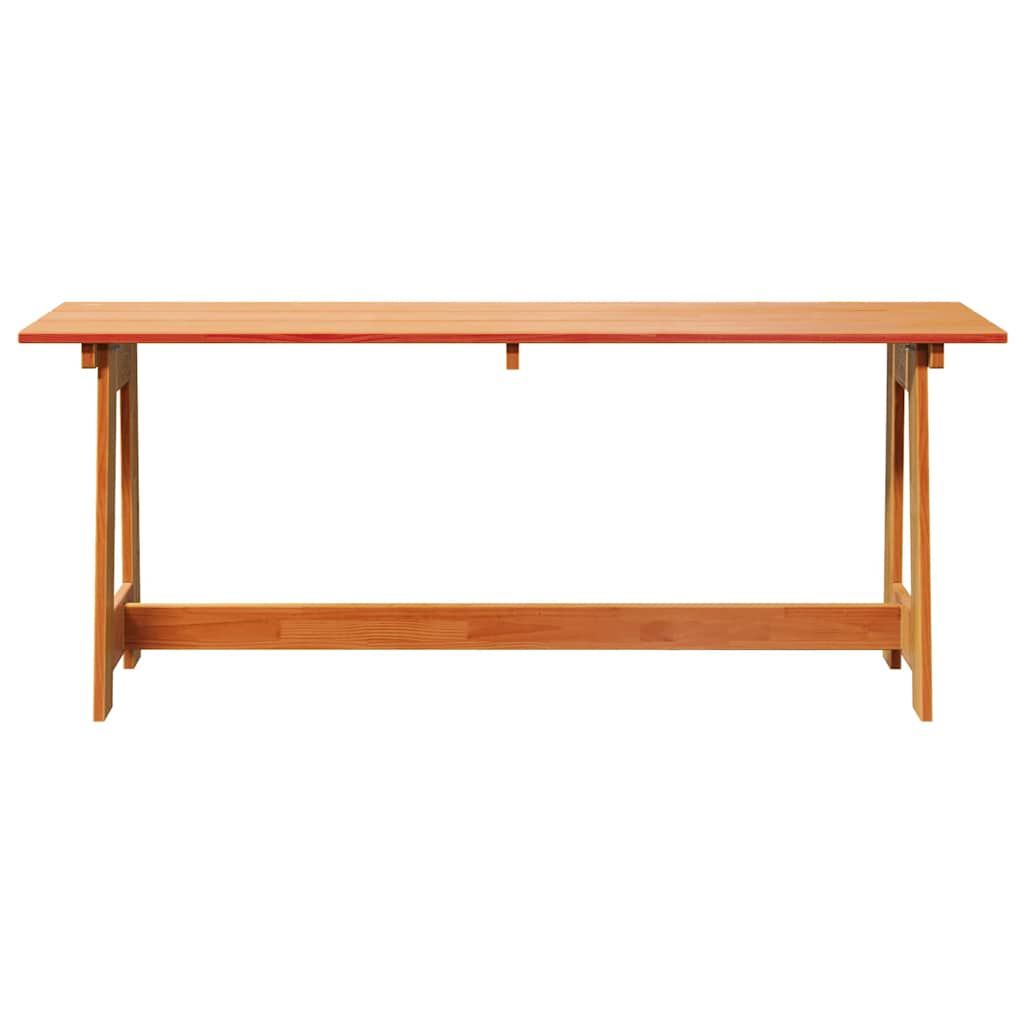 Outdoor Bench Brown 119 X 37 X 47 Cm Solid Pine Wood