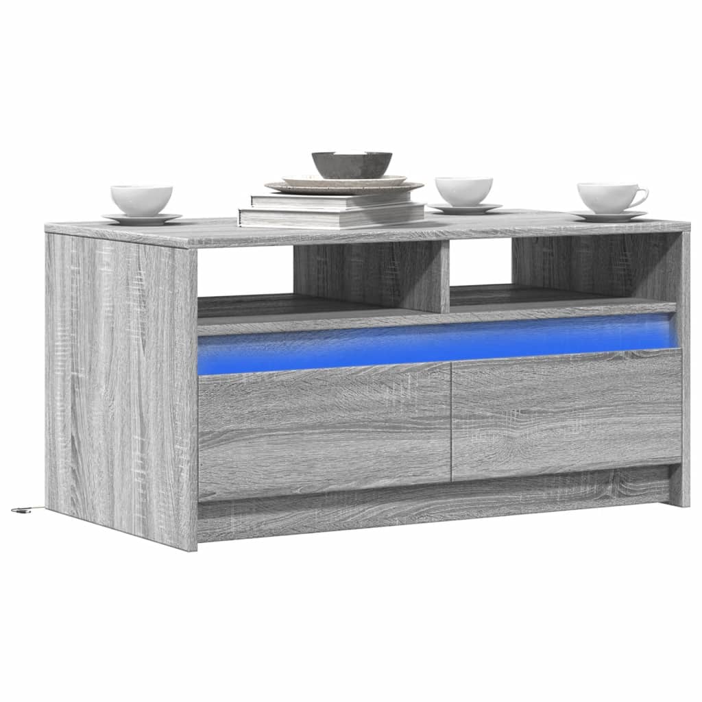 Coffee Table Artisian Oak 90 X 50 X 45 Cm Engineered Wood