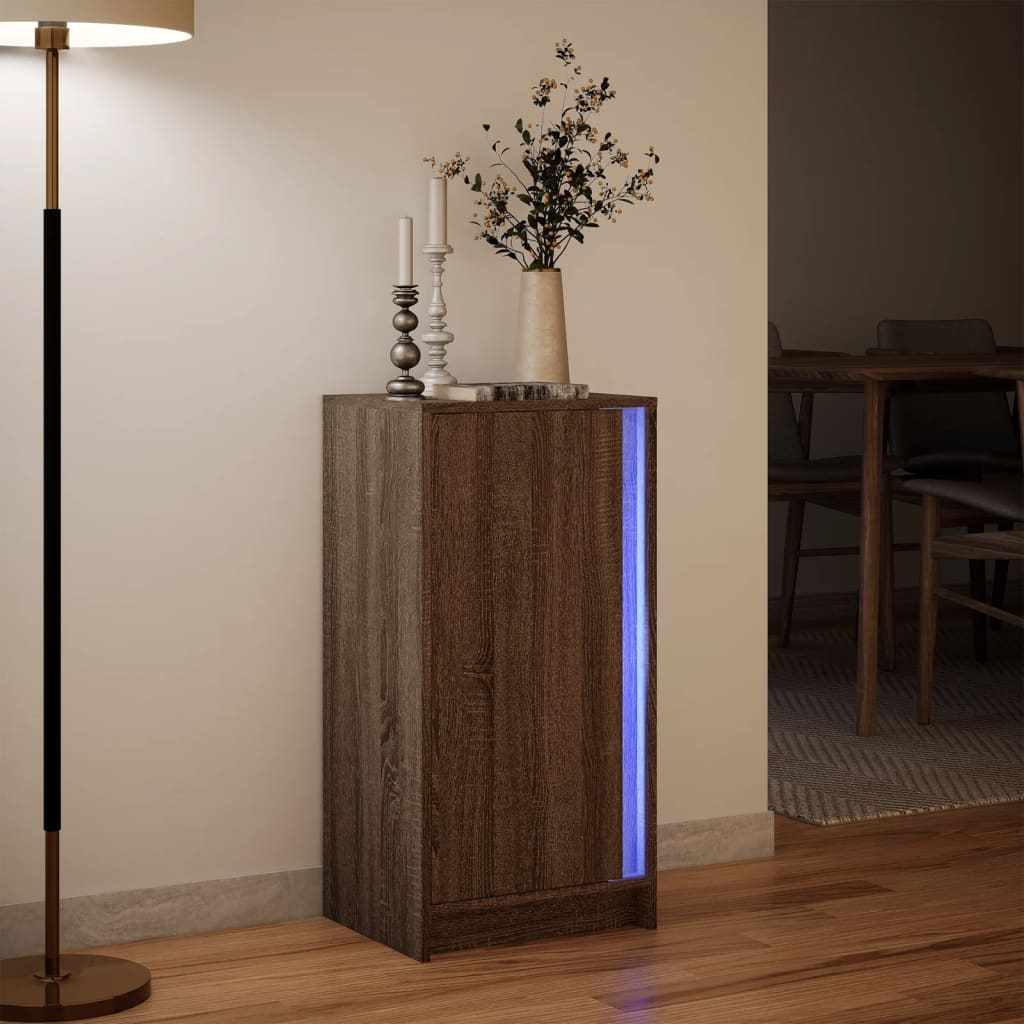 Sideboard With Led 42.5X34X85 Cm Engineered Wood