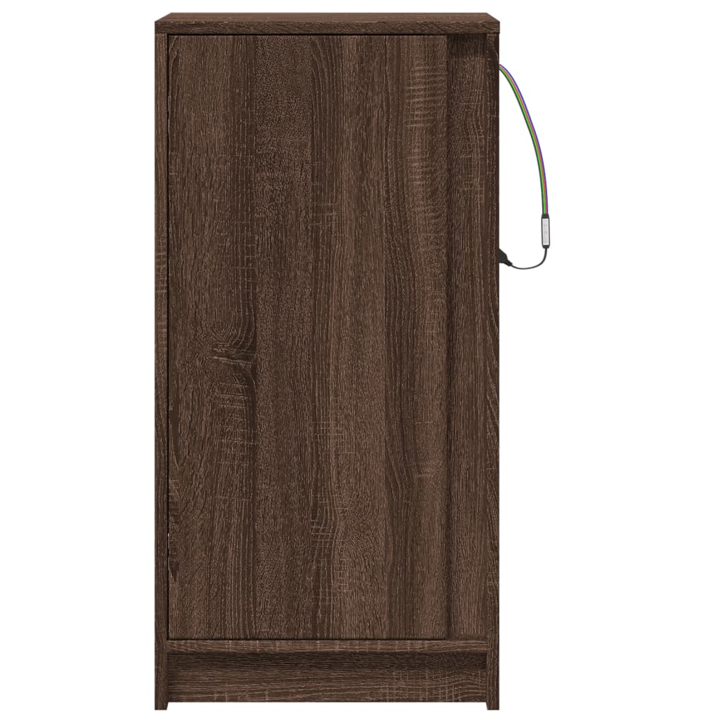 Sideboard With Led 42.5X34X85 Cm Engineered Wood