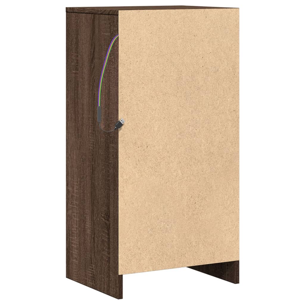 Sideboard With Led 42.5X34X85 Cm Engineered Wood