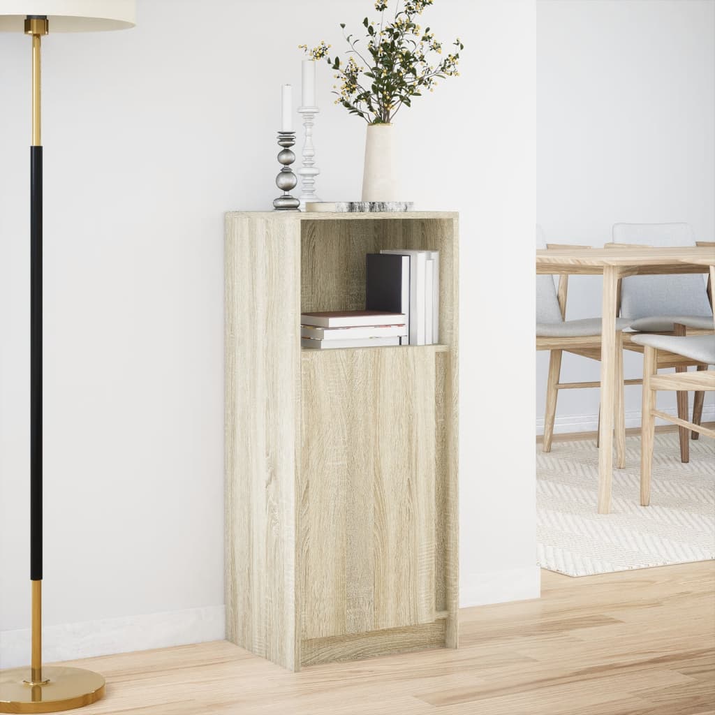 Sideboard With Led 42.5X34X100 Cm Engineered Wood