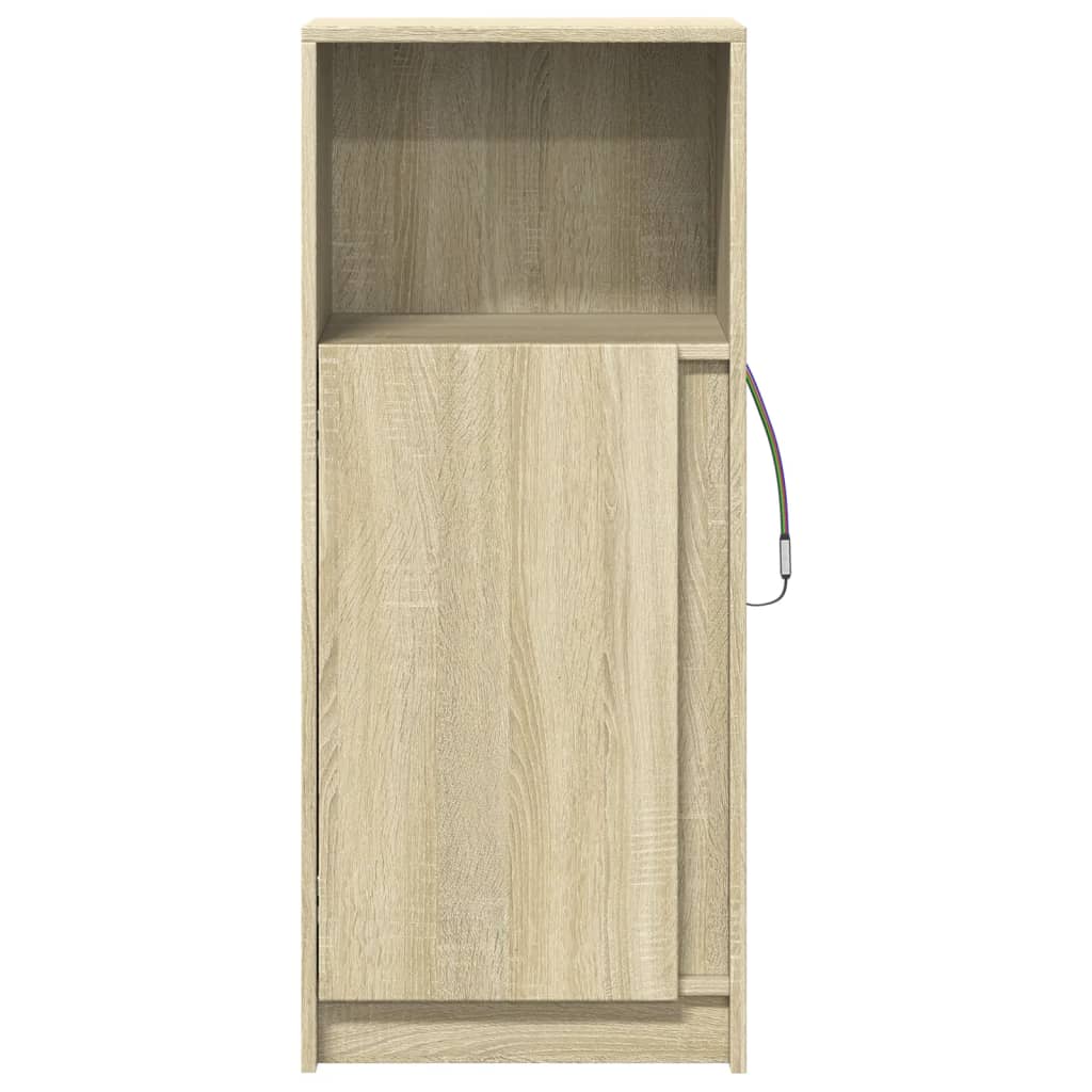 Sideboard With Led 42.5X34X100 Cm Engineered Wood