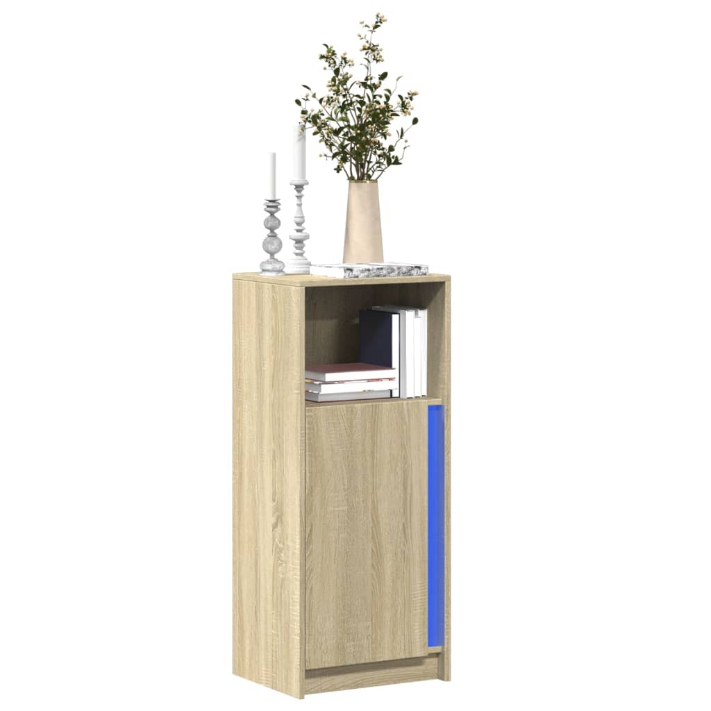 Sideboard With Led 42.5X34X100 Cm Engineered Wood
