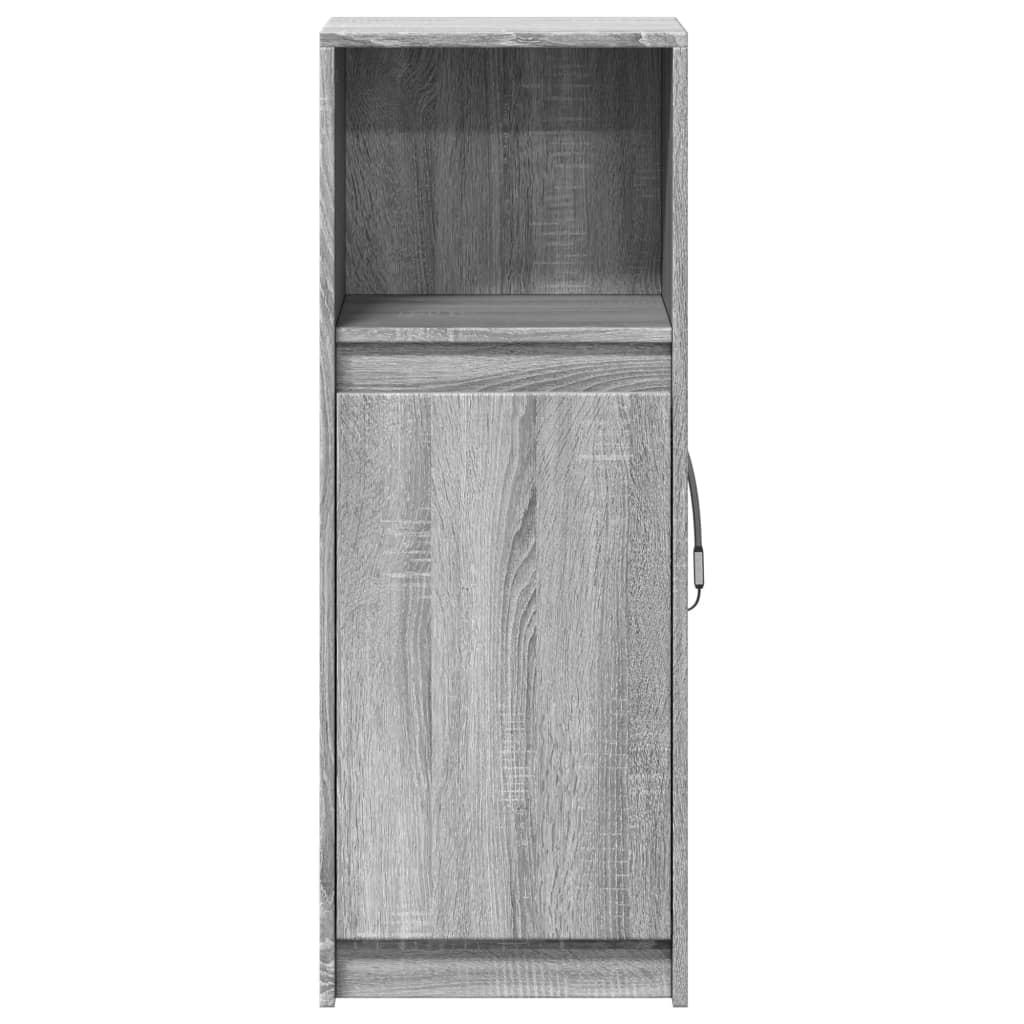 Sideboard With Led 38X34X100 Cm Engineered Wood