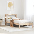 Bed Frame Without Mattress Solid Wood Pine