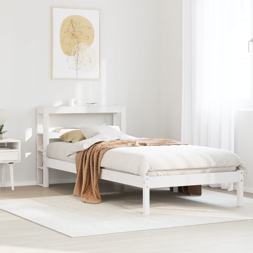 Bed Frame Without Mattress Solid Wood Pine