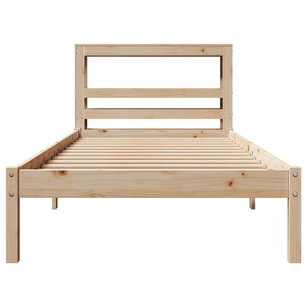 Bed Frame Without Mattress Solid Wood Pine