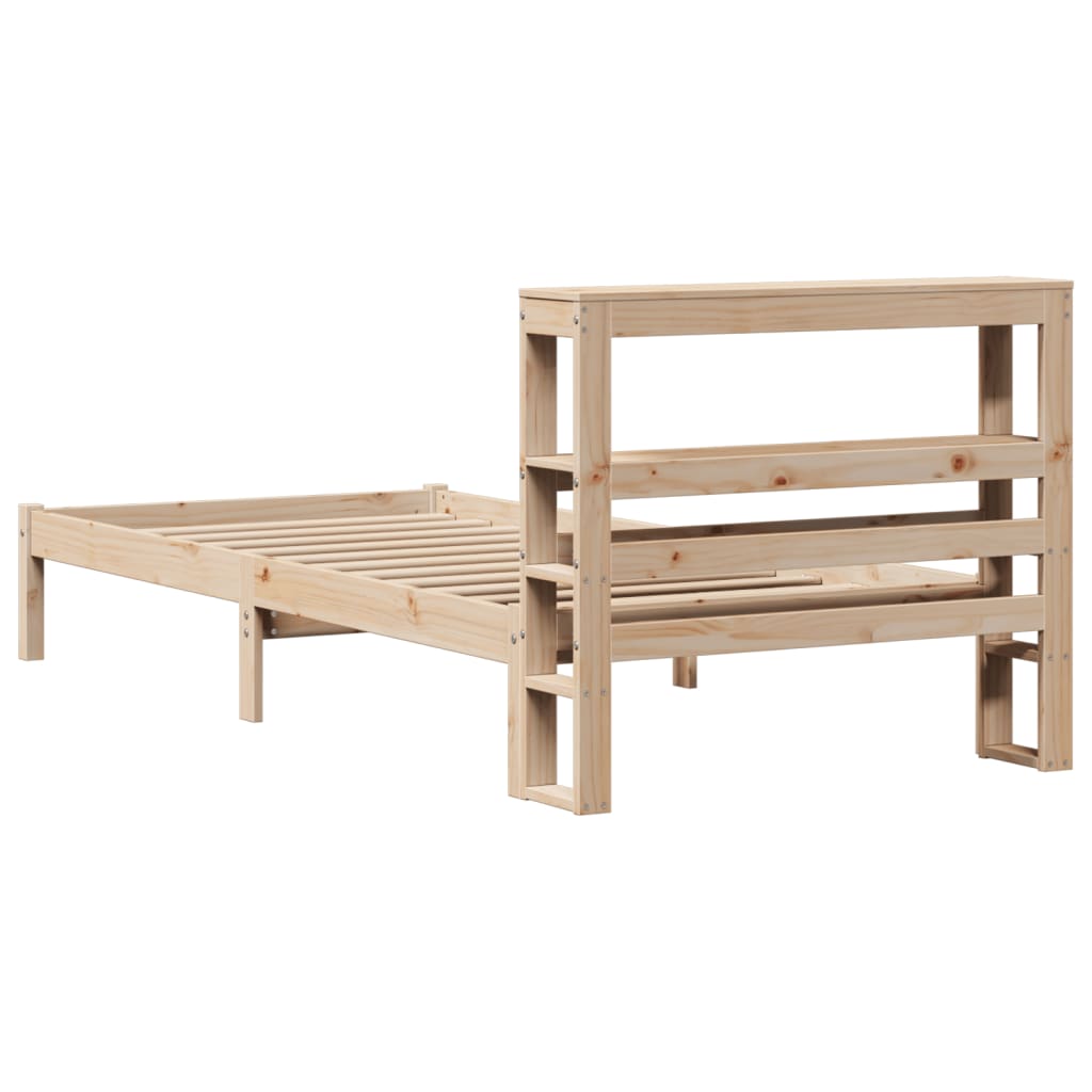Bed Frame Without Mattress Solid Wood Pine