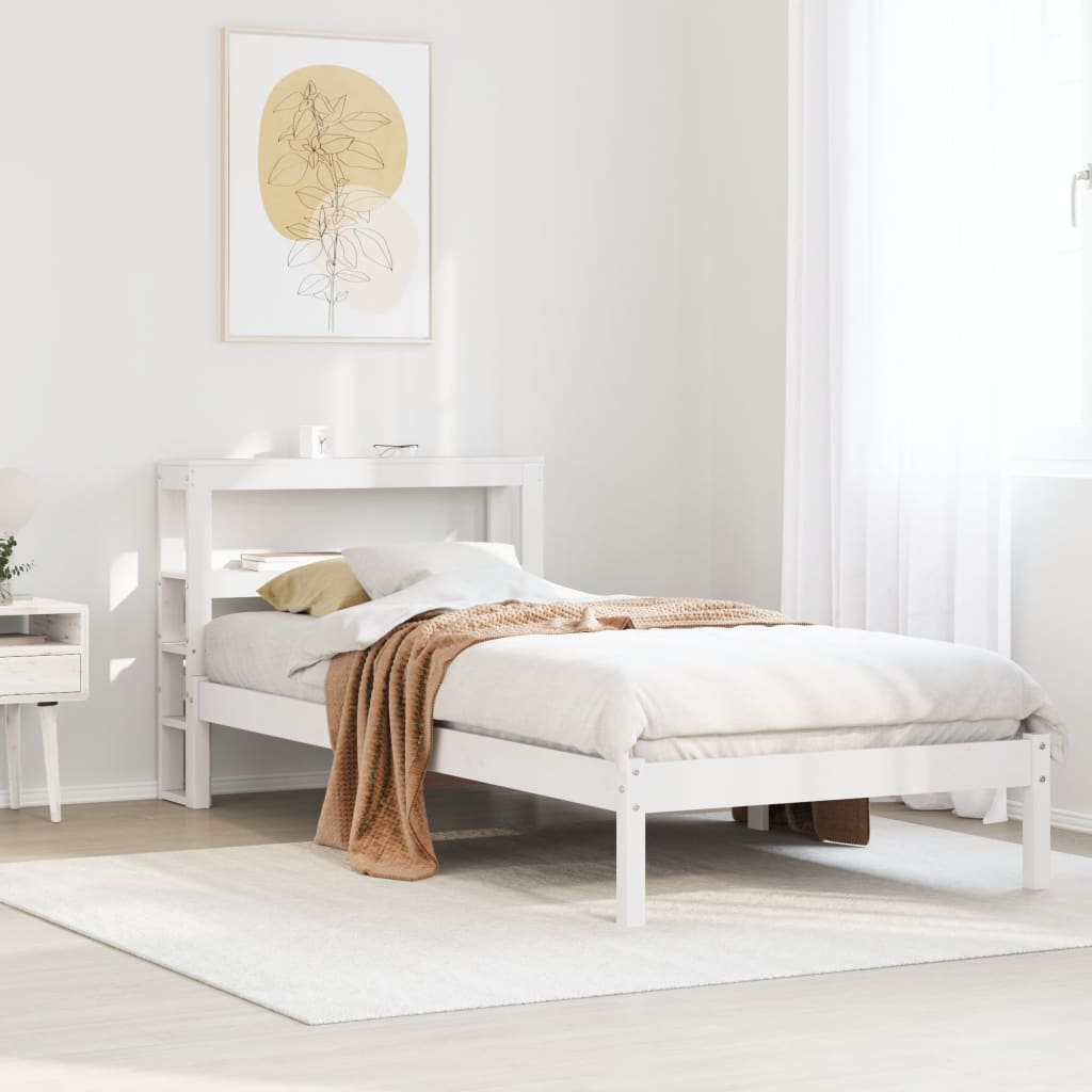 Bed Frame Without Mattress Solid Wood Pine