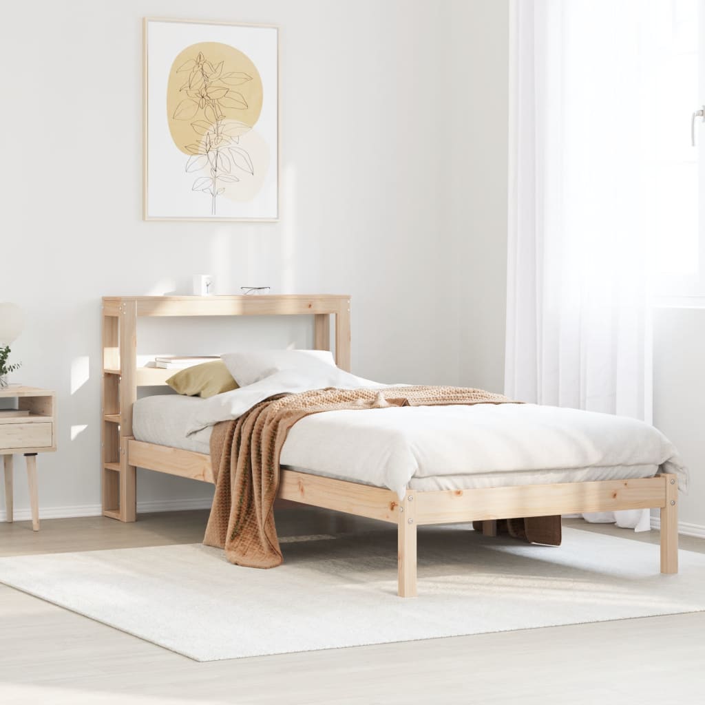Bed Frame Without Mattress Solid Wood Pine