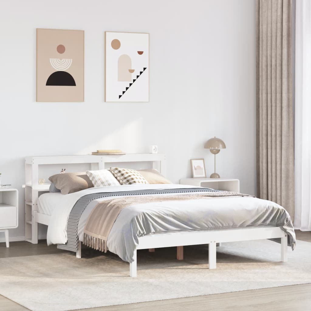 Bed Frame Without Mattress Solid Wood Pine