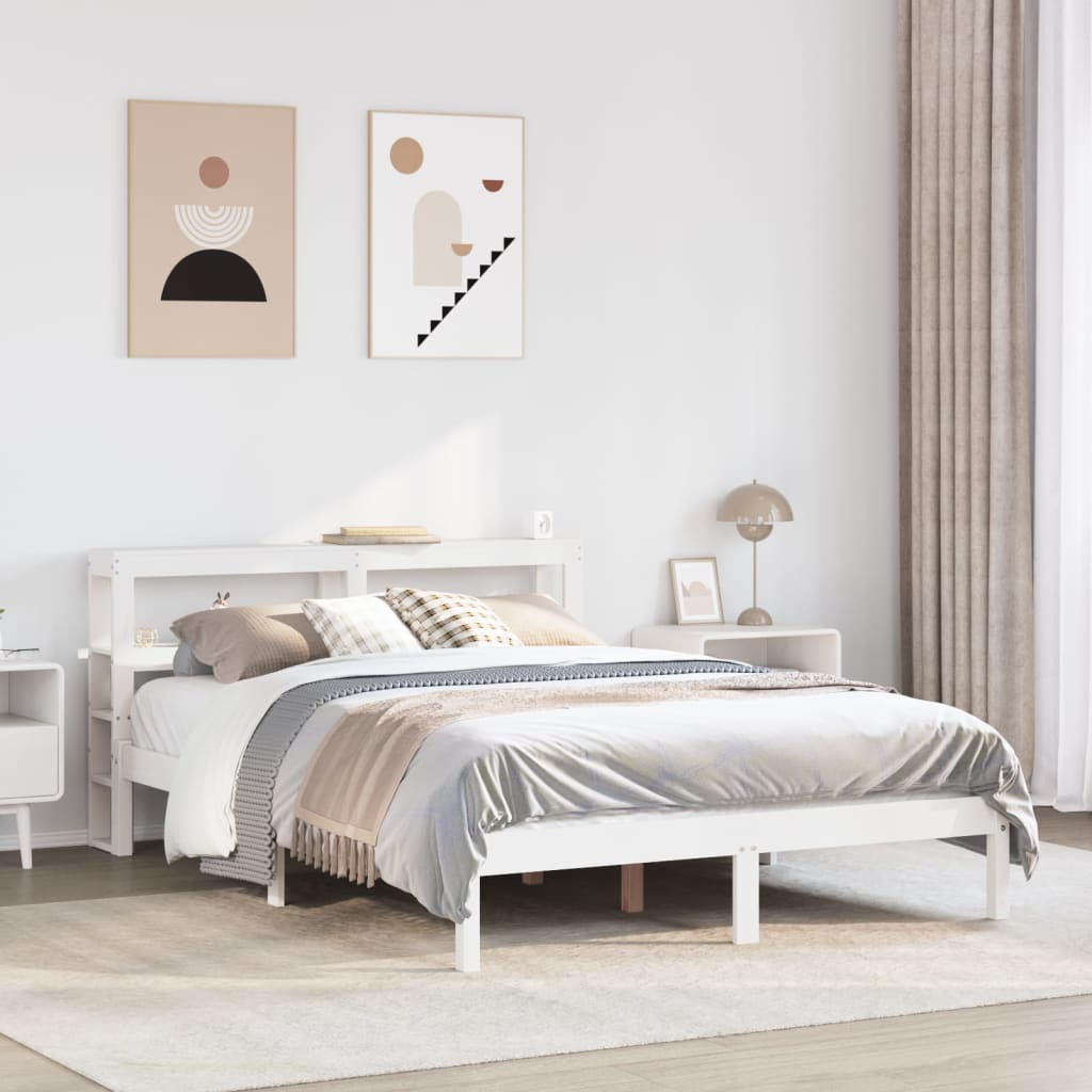 Bed Frame Without Mattress Solid Wood Pine