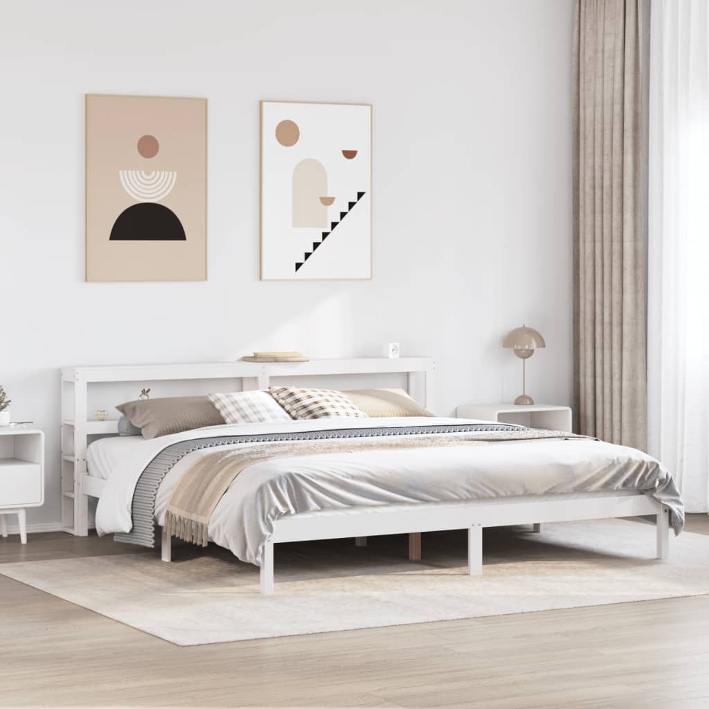 Bed Frame Without Mattress Solid Wood Pine