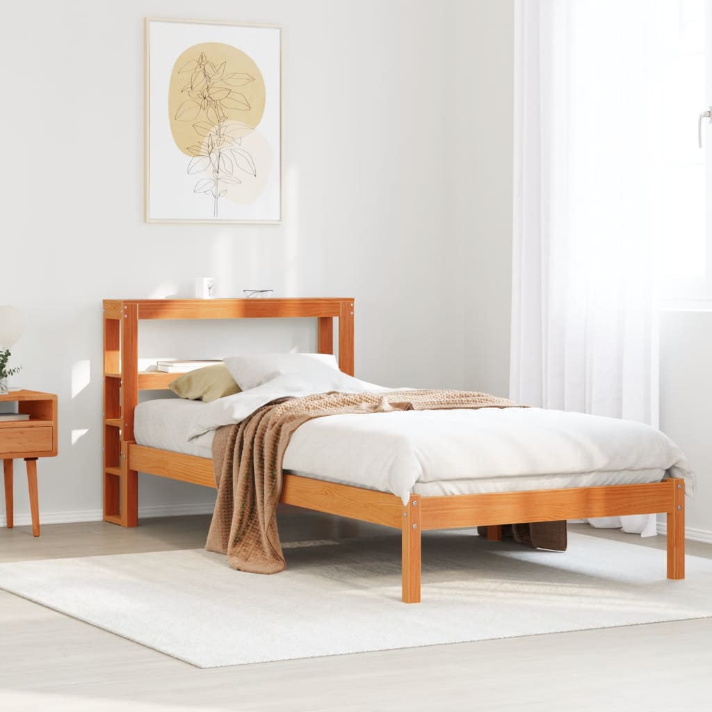Bed Frame Without Mattress Solid Wood Pine