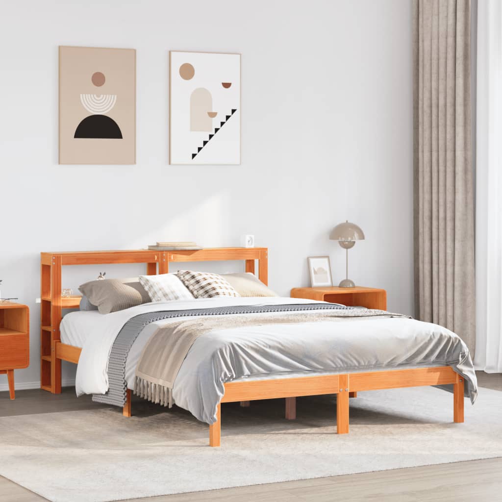 Bed Frame Without Mattress Solid Wood Pine