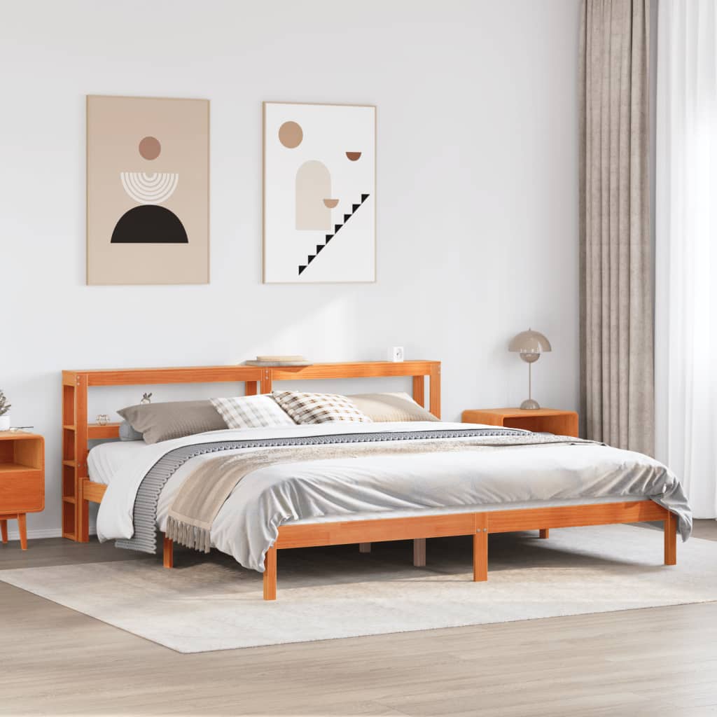 Bed Frame Without Mattress Solid Wood Pine