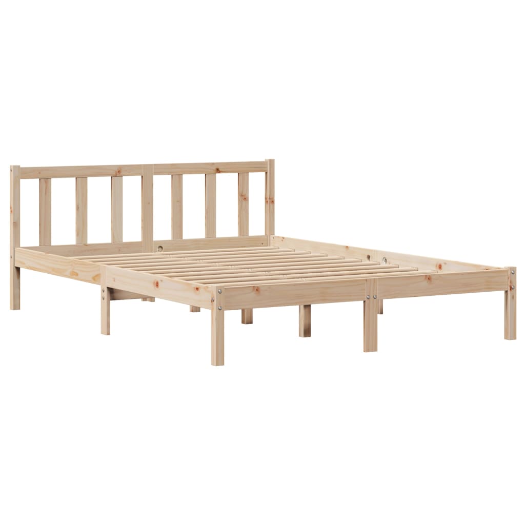 Bed Frame Without Mattress Solid Wood Pine