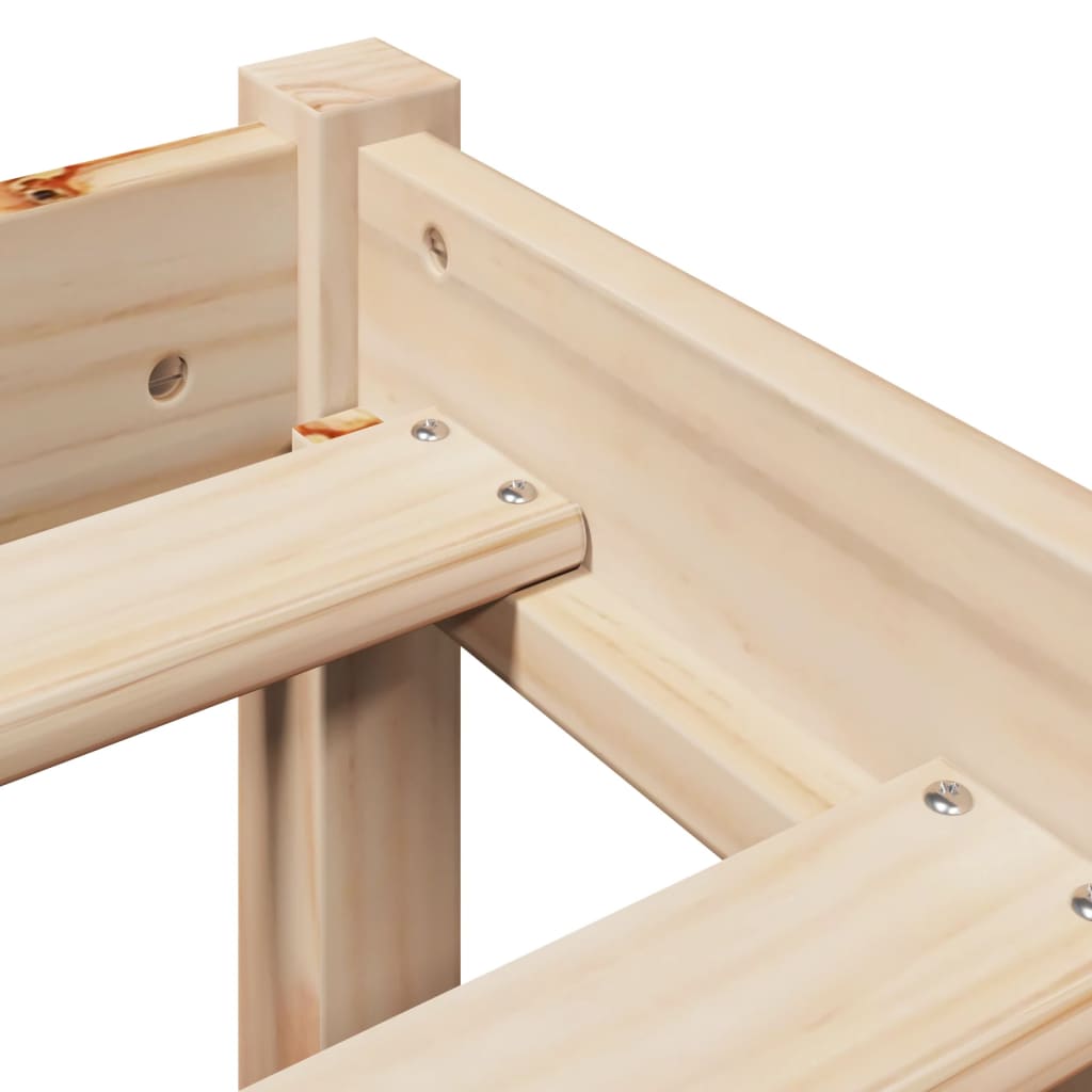 Bed Frame Without Mattress Solid Wood Pine