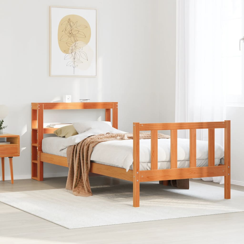 Bed Frame Without Mattress Solid Wood Pine