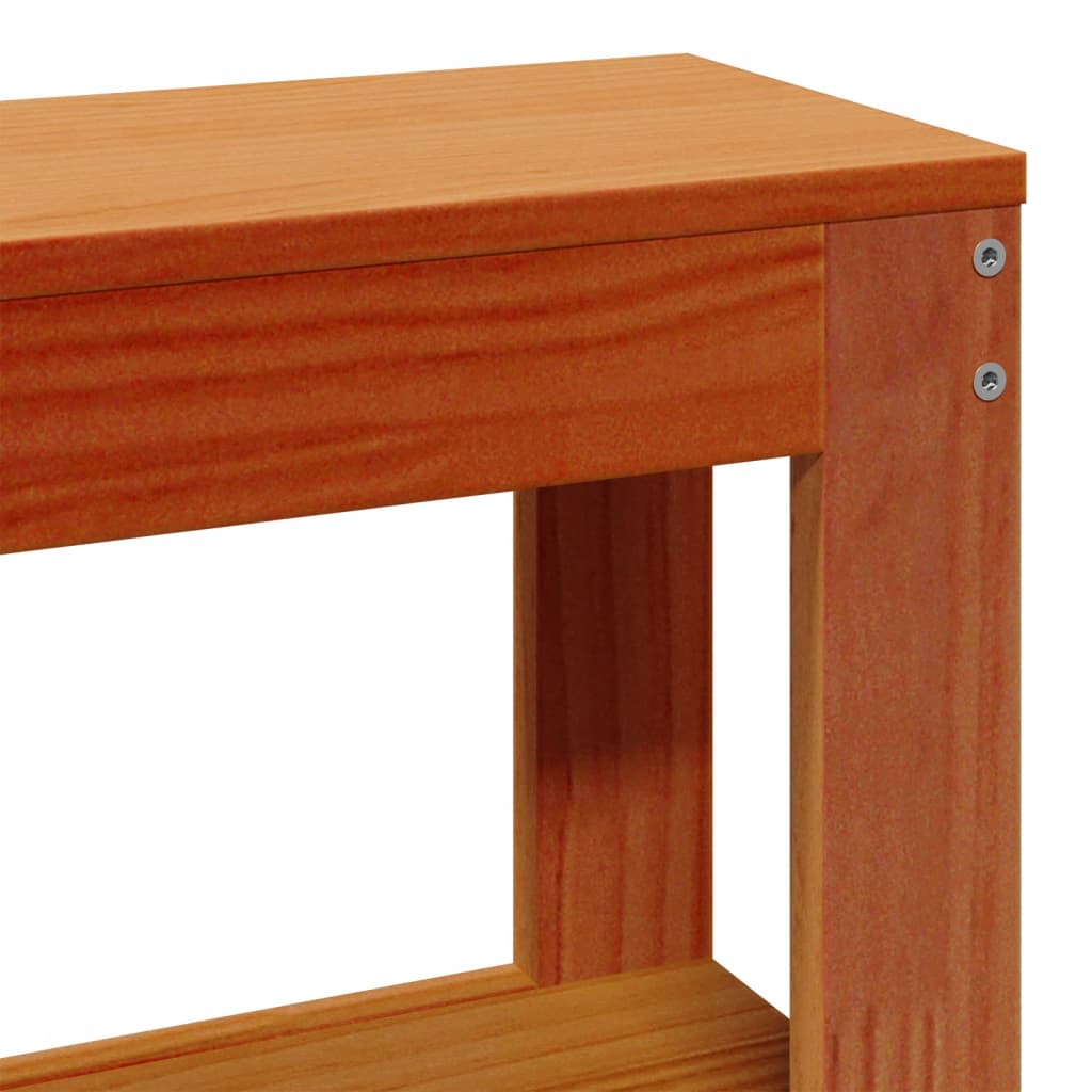 Bed Frame Without Mattress Wax Brown 160X200 Cm Solid Wood Pine
