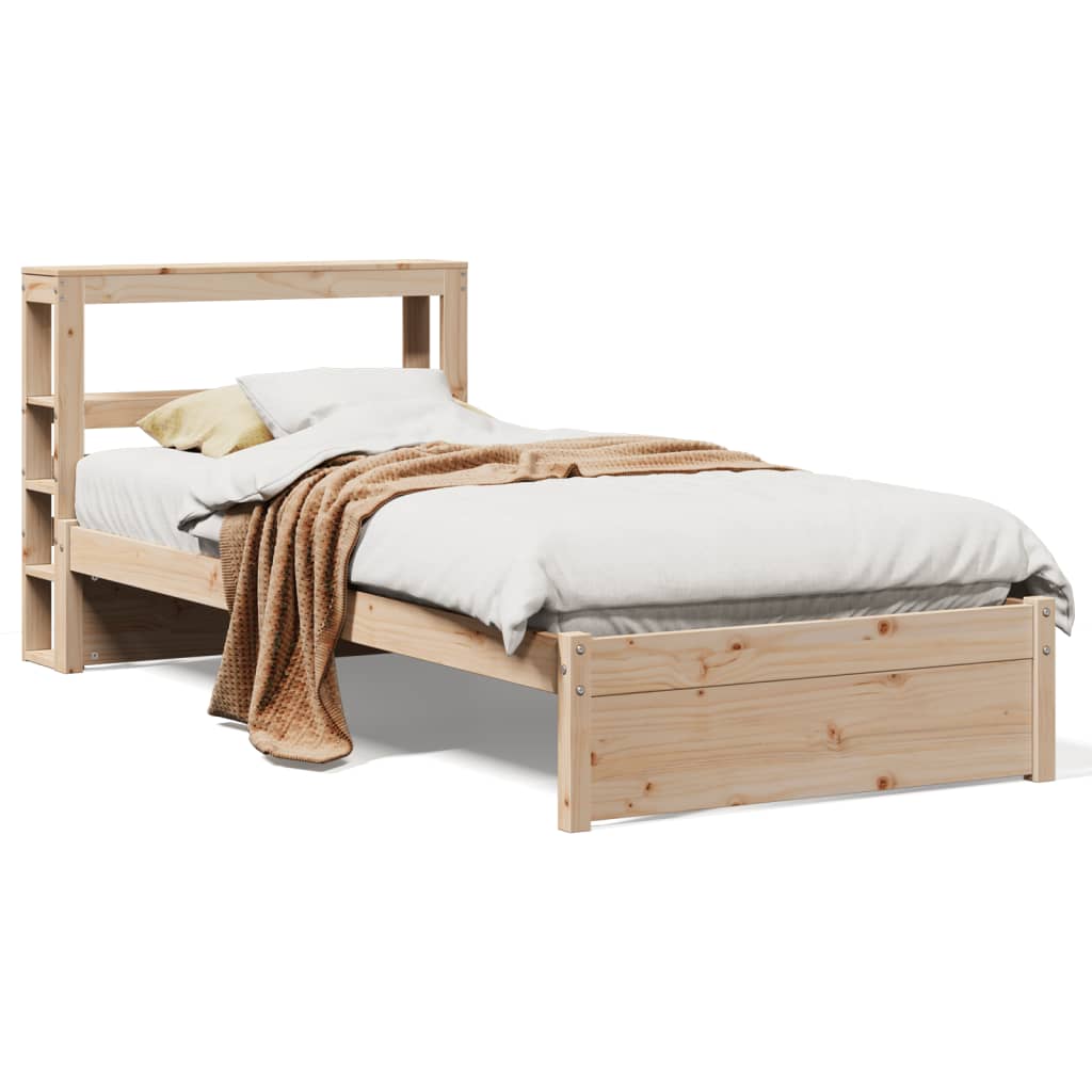 Bed Frame With Headboard Without Mattress 90X200 Cm