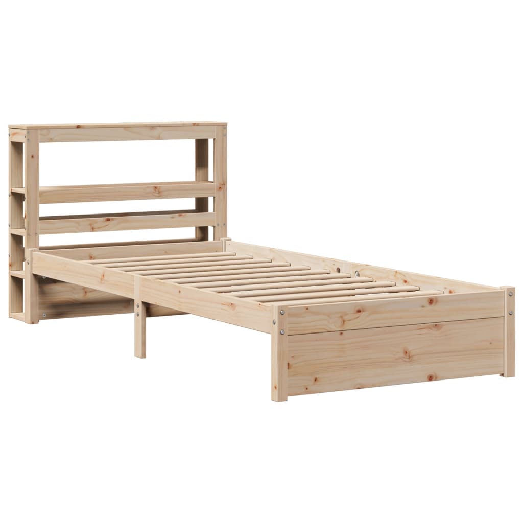 Bed Frame With Headboard Without Mattress 90X200 Cm