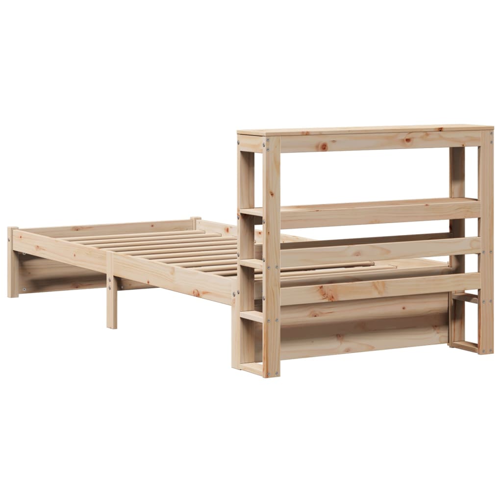 Bed Frame With Headboard Without Mattress 90X200 Cm